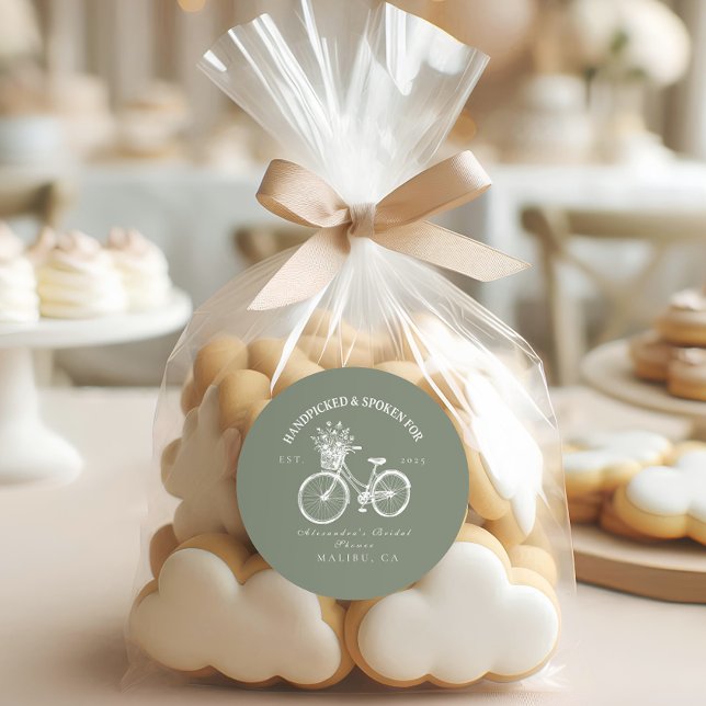 Rustikale Fahrraddusche Runder Aufkleber (Von Creator hochgeladen)