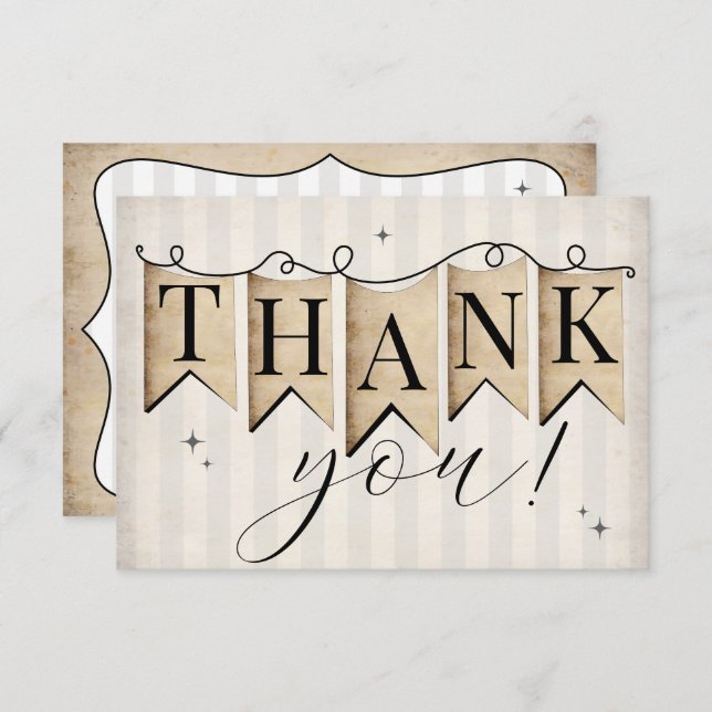 Rustikale Faith Hope-Liebe Vintag Christliche Hoch Dankeskarte (Vorne/Hinten)