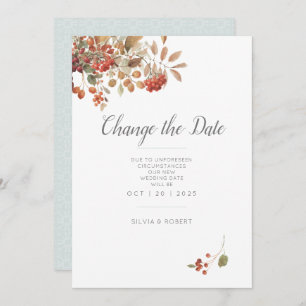 Rustikale Fall-Foliage Save The Date
