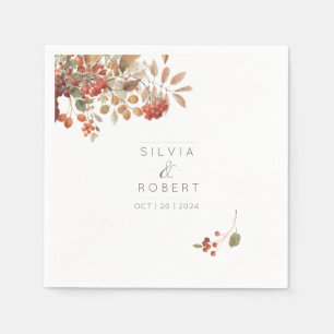 Rustikale Fall-Foliage Serviette