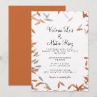 Rustikale Falling Leaf Pampas Floating Wedding