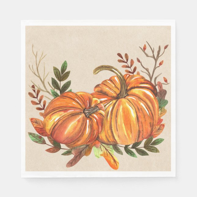 Rustikale Fallpumpen Serviette (Vorderseite)