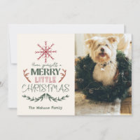 Rustikale Familien-Pet-2-Foto-Frohe-Weihnachten