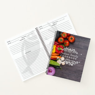 rustikale Familienrezepte Kochbuch Personalisiert Notizbuch