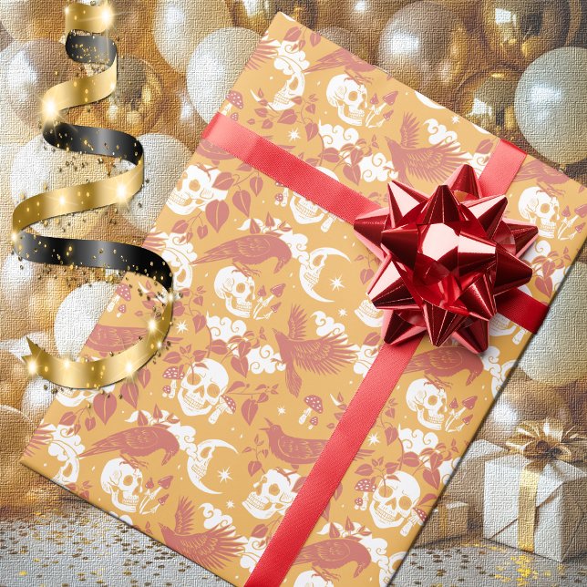 Rustikale Farbe Halloween Muster Wrapping Paper Ro Geschenkpapier (Von Creator hochgeladen)