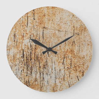 Rustikale Farben verbinden sich in korrodierter Me Große Wanduhr