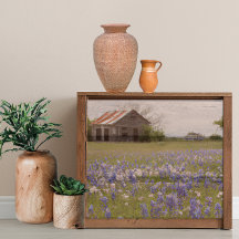 Rustikale Farm Texas Bluebonnets decoupage