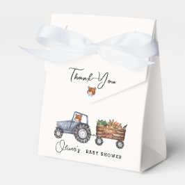 Rustikale Farm Traktor Teddy Bear Babydusche Geschenkschachtel