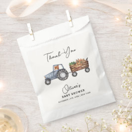 Rustikale Farm Traktor Teddy Bear Babydusche Geschenktütchen