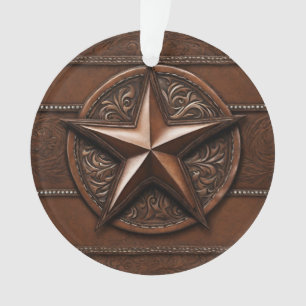 Rustikale Farmhaus-Cowboy-Western-Country-Star-Fot Ornament