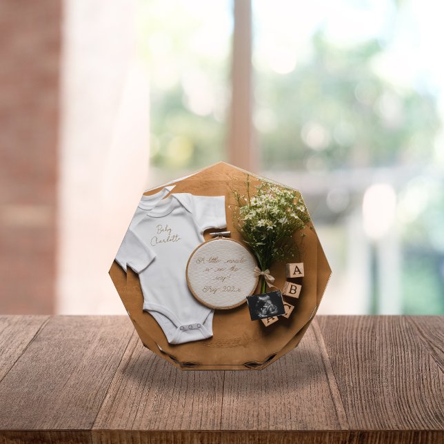 Rustikale Farmhouse-Schwangerschaftsankündigung al Fotoblock (Von Creator hochgeladen)