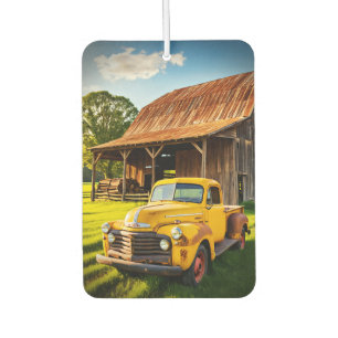 Rustikale Farmhouse-Vintage-Pickup-Truck-Kunst Autolufterfrischer