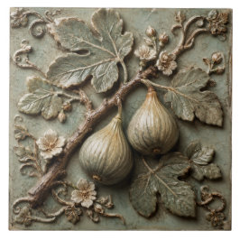Rustikale Feigenplantage Botanische Faux-Relief Fliese