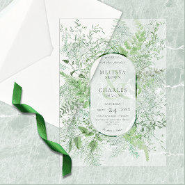 Rustikale Fern Green Foliage White Wedding