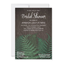 Rustikale Fern Wedding Bridal Einladungen