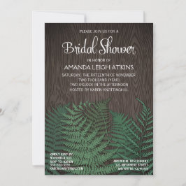 Rustikale Fern Wedding Bridal Einladungen