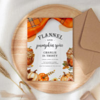 Rustikale Flannel und Pumpkin Fall Geburtstag