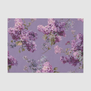 Rustikale Flieder-Bold-Vintage-Boho-Blumen Seidenpapier