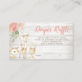 Rustikale Flora und Fauna Begleitkarte