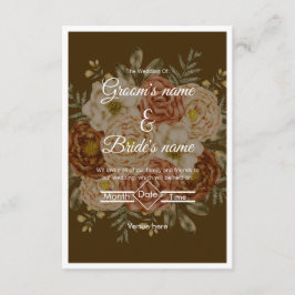 Rustikale Florale Eleganz Hochzeitseinladung Einladung