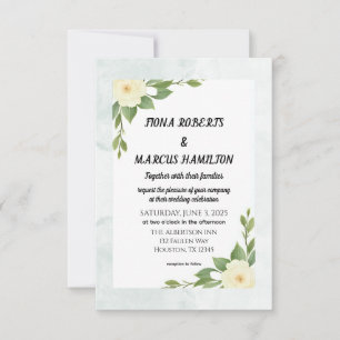 Rustikale Florale und Minimalistische "Save the Da Save The Date