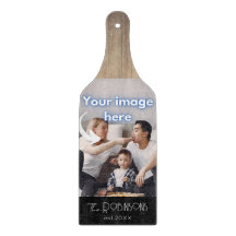 Rustikale Fotovorlage Personalisierte Kalligraphie