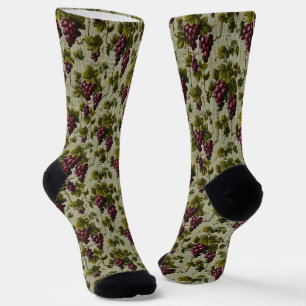 Rustikale französische Landhaus-Weinbergs-Reblaube Socken