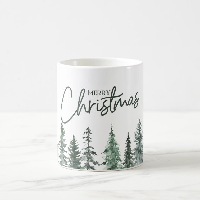 Rustikale frohe Weihnachts-Tasse Kaffeetasse (Mittel)