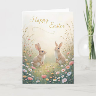 Rustikale Frühlingsbände glücklich Ostern Feiertagskarte