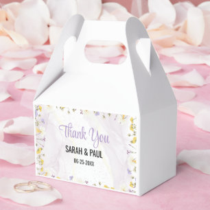 Rustikale Frühlingsblumen Elegante Hochzeit Geschenkschachtel
