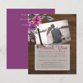 Rustikale Fuchsia Floral Woodland Wedding