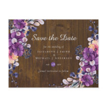 Rustikale Fuchsia Floral Woodland Wedding