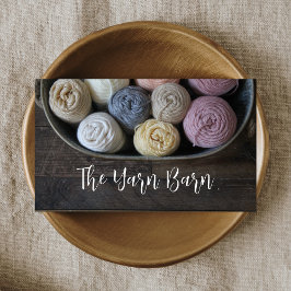 Rustikale Garnknette & Crochet-Visitenkarte Visitenkarte