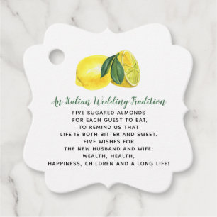 Rustikale Gastgeschenk Hochzeit Citrus Lemon Tags Geschenkanhänger