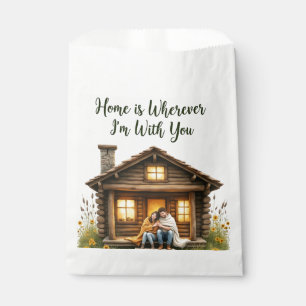 Rustikale Gastgeschenk Hochzeit Tasche für Gäste Geschenktütchen