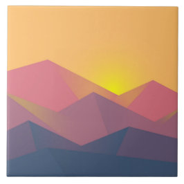 Rustikale Gebirge Geometrisch Minimalistisch Fliese