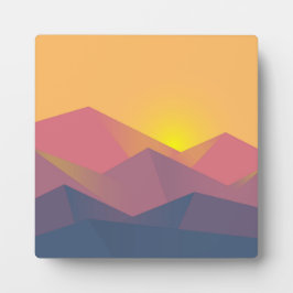 Rustikale Gebirge Geometrisch Minimalistisch Fotoplatte