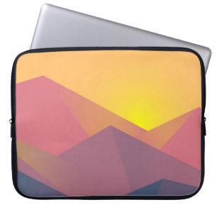 Rustikale Gebirge Geometrisch Minimalistisch Laptopschutzhülle