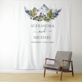 Rustikale Gebirgslandschaft Foto Kulisse Wandteppich