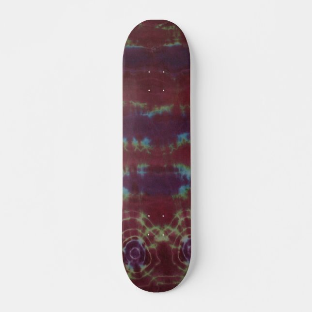 Rustikale Gefärbte Krawatte Skateboard (Vorne)