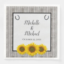 Rustikale Gelbblütenblütenblütenhochzeit