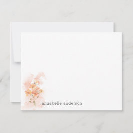 Rustikale Gelbe Wilde Blume Splash Mitteilungskarte