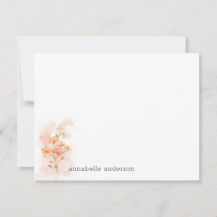 Rustikale Gelbe Wilde Blume Splash Mitteilungskarte