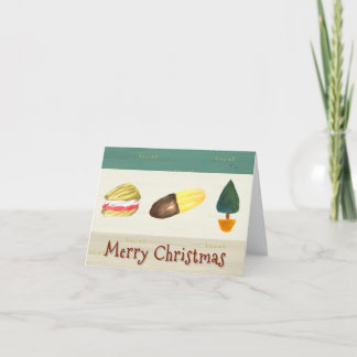 Rustikale gemütliche Kekse Weihnachten gefaltet