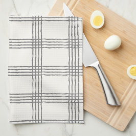 Rustikale Geometrie Moderne Minimalistische Karier Geschirrtuch