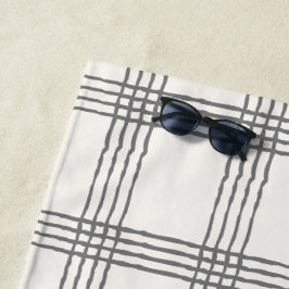 Rustikale Geometrie Moderne Minimalistische Karier Strandtuch