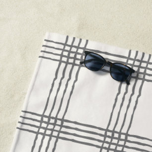 Rustikale Geometrie Moderne Minimalistische Karier Strandtuch