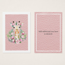 Rustikale Giraffe Floral Girls genannt Hübsch Boho