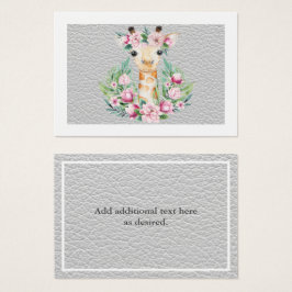 Rustikale Giraffe Floral Girls genannt Hübsch Boho