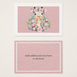 Rustikale Giraffe Floral Girls genannt Hübsch Boho